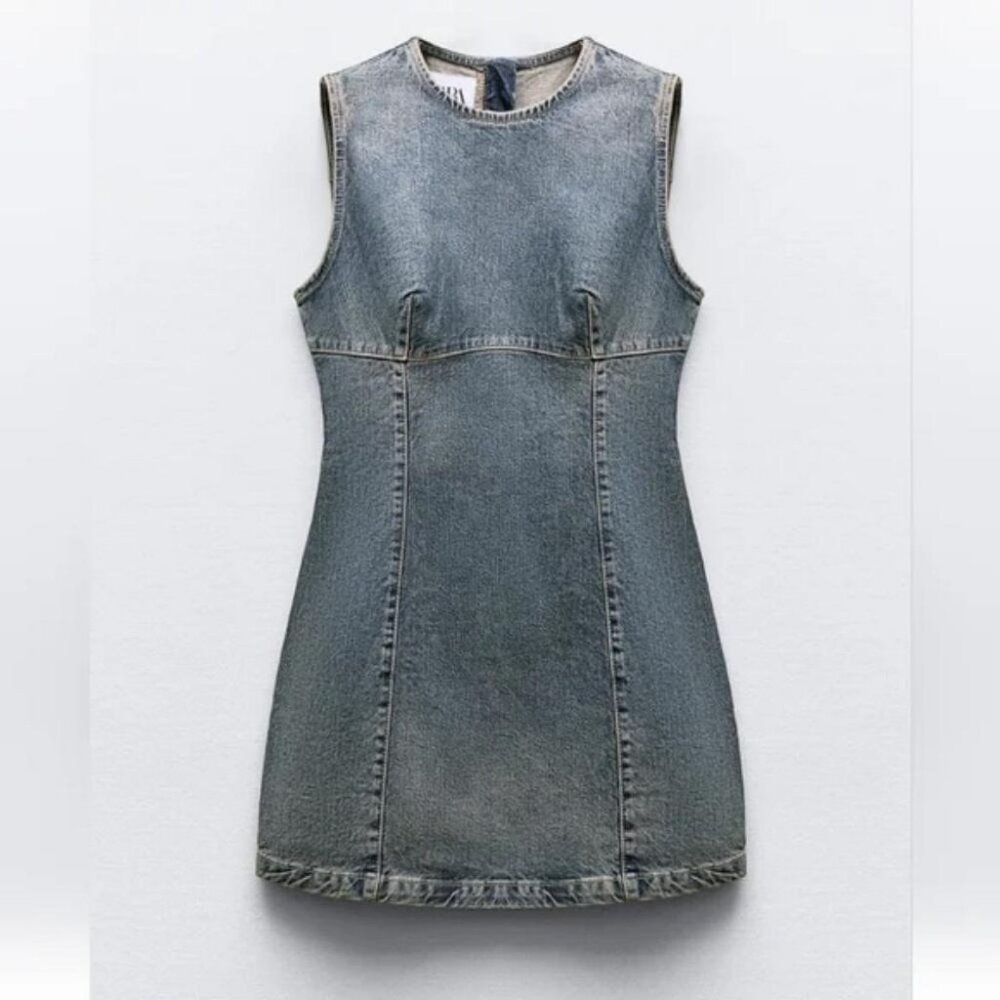 ZARA DENIM TRF DRESS - Picture 4 of 8